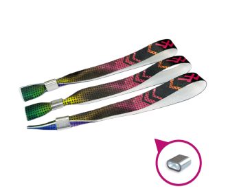   Bratari textile (15x340mm, preinscriptionate pe o parte) - cu inel din aluminiu 