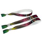 Bratari textile (15x340mm, cu imprimare color pe o parte, date variabile) - cu inel din aluminiu