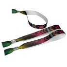 Bratari textile (15x340mm, cu imprimare color pe o parte, date variabile) - cu inel din aluminiu