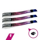 Bratari textile (15x340mm, cu imprimare color pe o parte) personalizat full color - cu inel din plastic - marime copii - EXPRESS