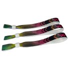 Bratari textile (15x300mm, cu imprimare color pe o parte) personalizat full color - cu inel din plastic reutilizabil - marime copii - EXPRESS