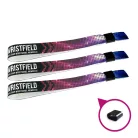 Bratari textile (15x340mm, cu imprimare color pe o parte) personalizate full color - cu inel din plastic