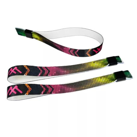 Bratari textile (15x340mm, cu imprimare color pe o parte) personalizate full color - cu inel din plastic