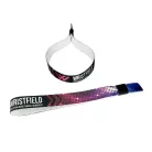 Bratari textile (15x340mm, cu imprimare color pe o parte) personalizate full color - cu inel din plastic