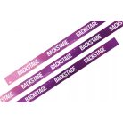 Bratari textile preinscriptionate BACKSTAGE (15x340mm, preinscriptionate pe o parte) - cu inel din plastic