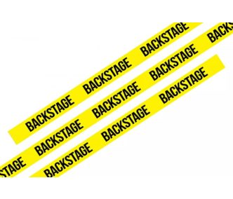   Bratari textile preinscriptionate BACKSTAGE (15x340mm, preinscriptionate pe o parte) - cu inel din plastic