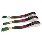 Bratari textile (15x340mm, cu imprimare color pe o parte, date variabile) - cu inel din plastic reutilizabila