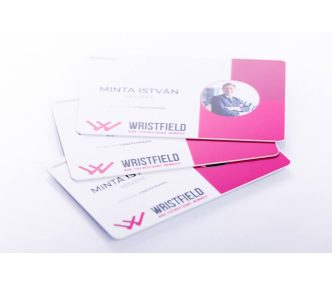 Card plastic personalizat, print color fata-verso