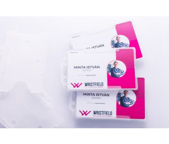 Card plastic personalizat, print color fata-verso
