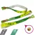Bratari textile R-PET (din sticle PET reciclate, 15x340mm, cu imprimare color pe o parte, date variabile) - reutilizabila cu margele de bambus