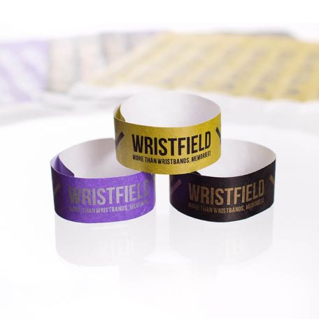 Bratari Tyvek 1" inseriate si rezistente la apa - cu personalizare monocolora (top quality)