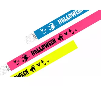   Bratari Tyvek 3/4" preinscriptionat - Halloween Vrajitoare
