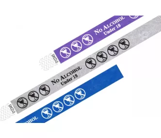   Bratari Tyvek 3/4" preinscriptionate - NO ALCOHOL UNDER 18